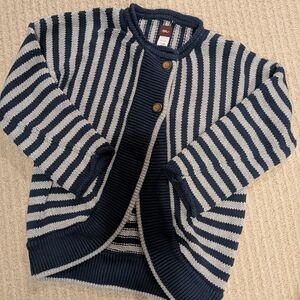 Striped Navy and Gray Kids Jacket